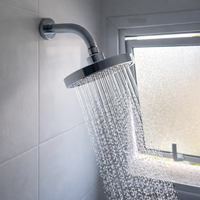Showerful 6" Pressure Rainfall Head