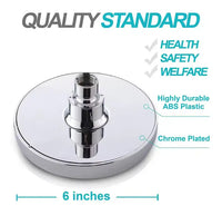 Showerful 6" Pressure Rainfall Head Showerful